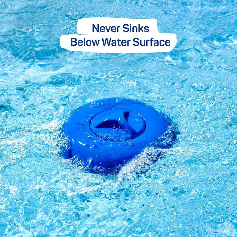 SEWANTA Floating Chlorine Dispenser for Pools Fits 3” or 4” Tablets - Pool Chlorine Floater with Adjustable Flow Vents Balanced Chemical Dispenser [3 Tablet Capacity] 8" Diameter Floater - Image 2